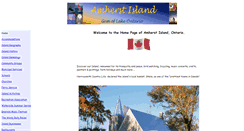 Desktop Screenshot of amherstisland.on.ca
