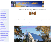 Tablet Screenshot of amherstisland.on.ca